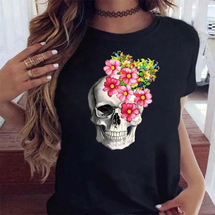Levoire | T-Shirt Crâne Noir Style 1