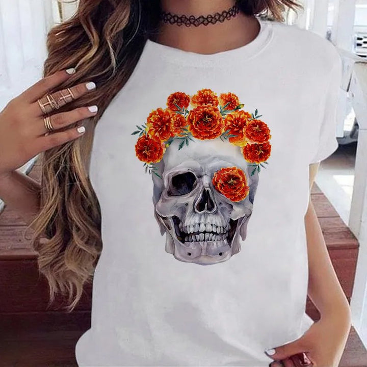 Levoire | T-Shirt Crâne Blanc Style 2