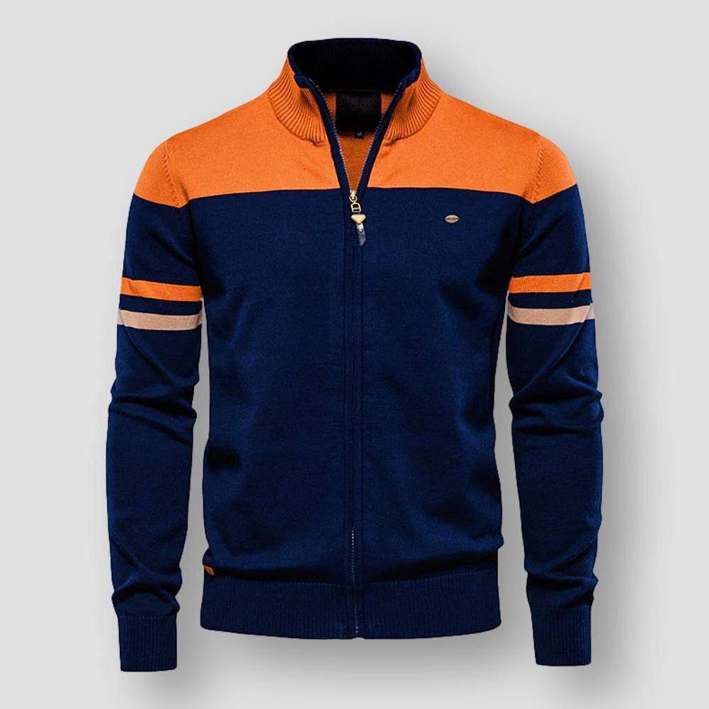 Levoire | Veste À Col Montant À Manches Longues Avec Fermeture Éclair Orange