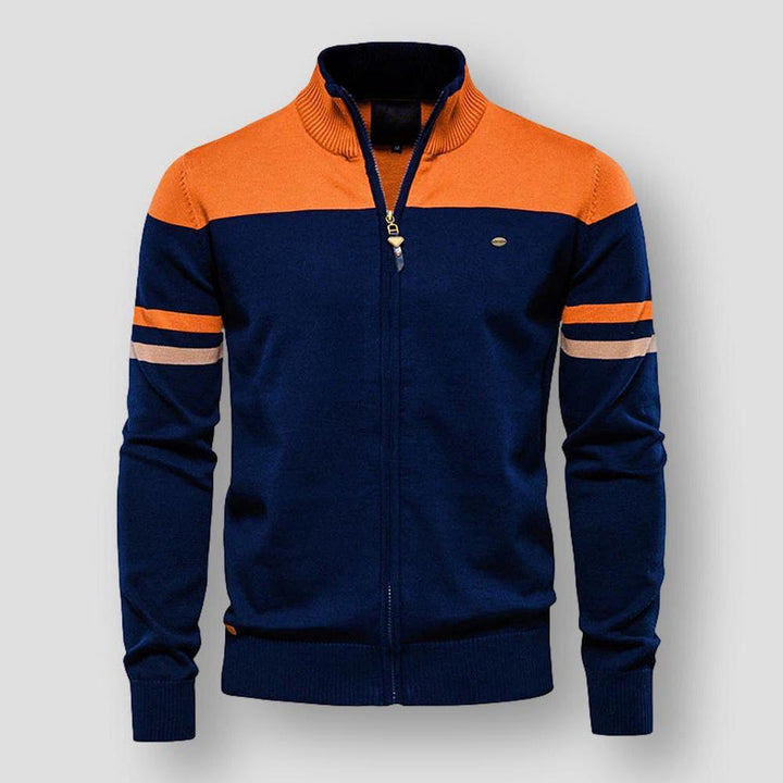 Levoire | Veste À Col Montant À Manches Longues Avec Fermeture Éclair Orange