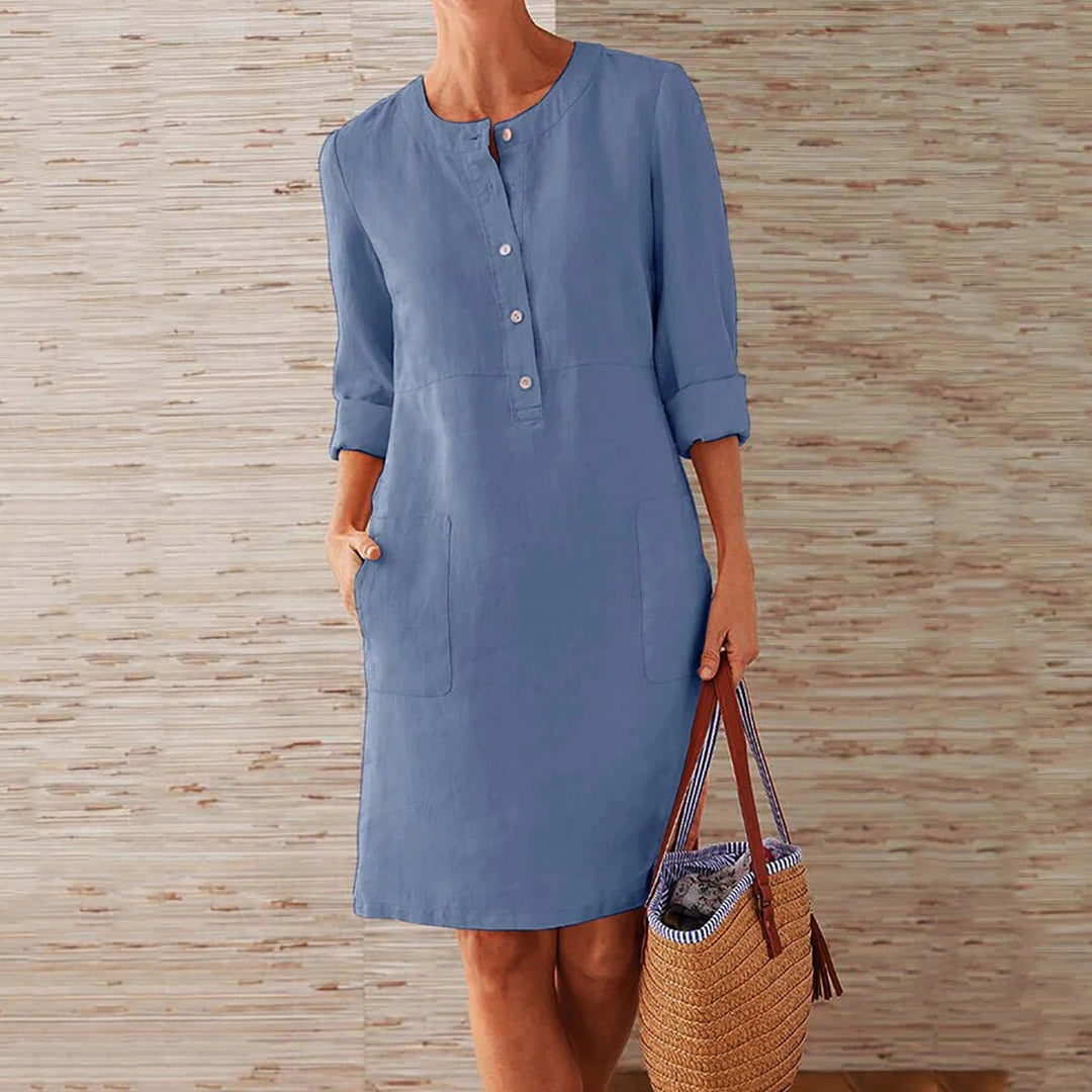 Levoire | Élégante Et Chic Robe Ciel bleu