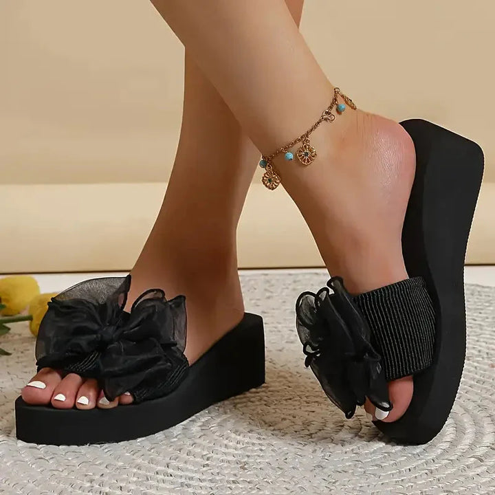 Levoire | Talons Compensés, Lacets, Plateforme, Chaussures D'Été, Sandales Mules