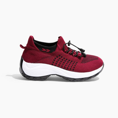 Levoire | Sur Sneakers Sneakers Orthopédiques À Coussin D'Air Avec Semelle Épaisse Chaussures Pour Femmes Rot
