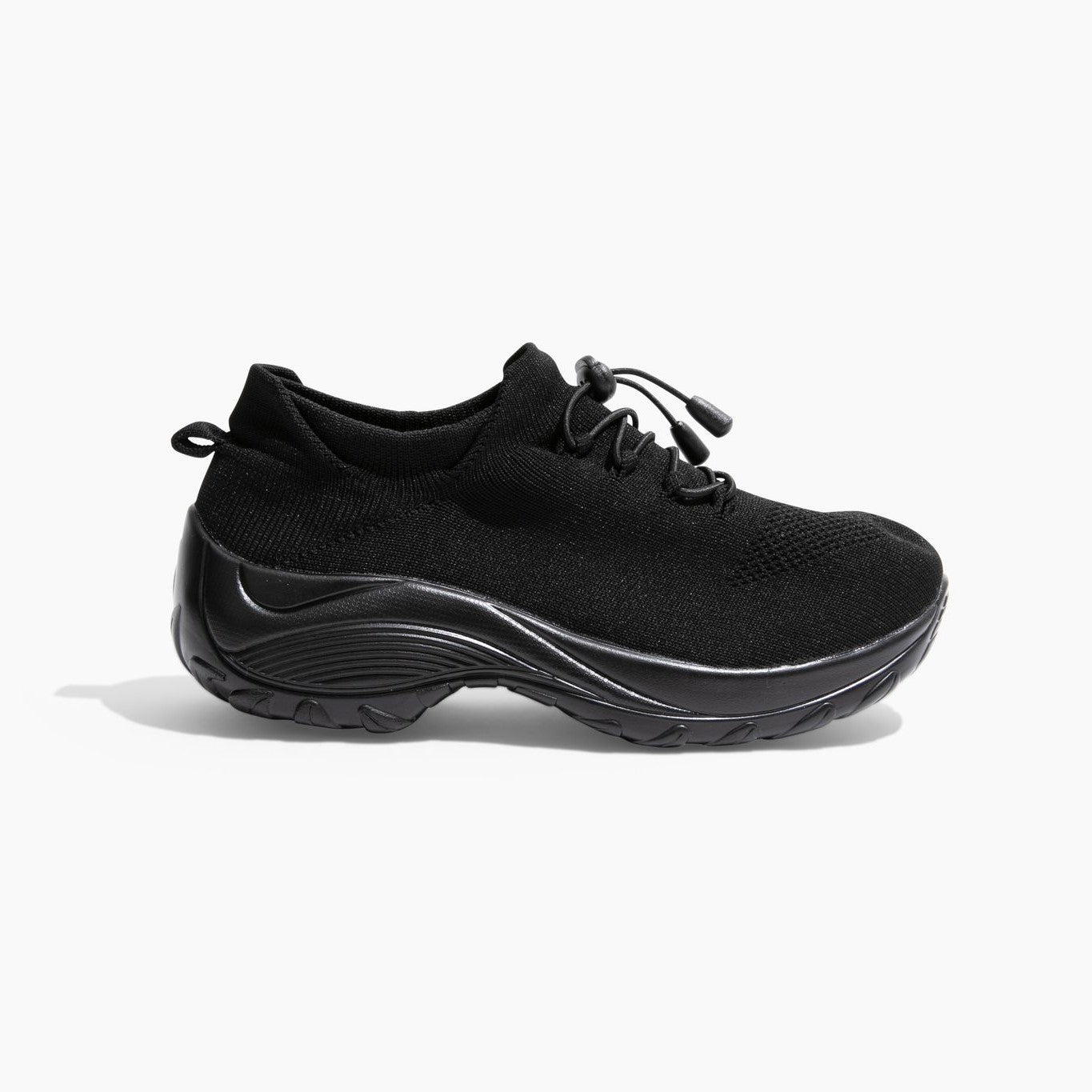 Levoire | Sur Sneakers Sneakers Orthopédiques À Coussin D'Air Avec Semelle Épaisse Chaussures Pour Femmes Minuit Noir