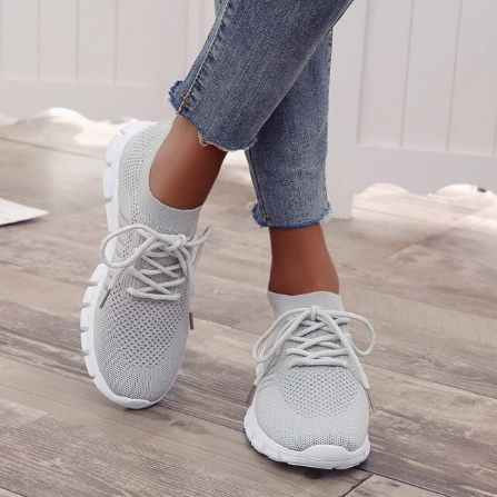 Levoire | On Sneakers Baskets Orthopédiques Chaussures De Randonnée En Mesh Chaussures Pour Femmes Gris