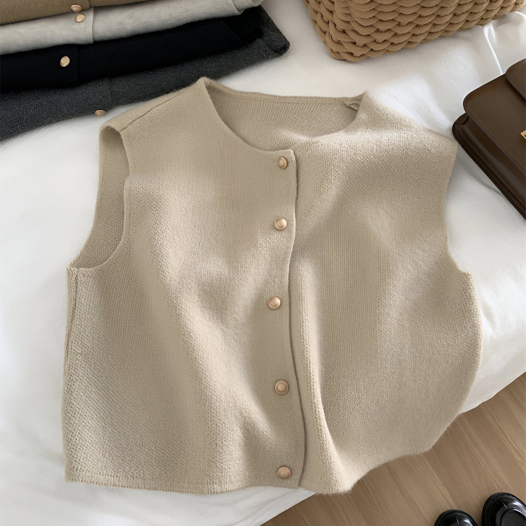 Levoire | Top En Tricot Élégant Pour L'Automne Abricot