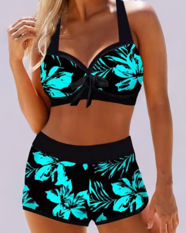 Levoire | Maillot De Bain À Taille Haute Avec Imprimé Floral