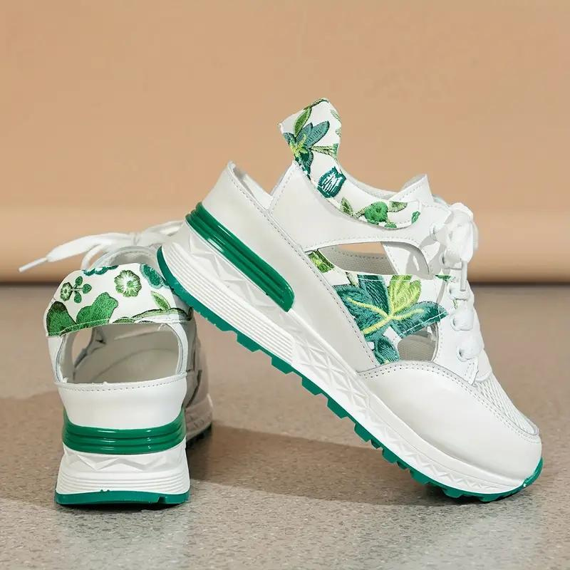 Levoire | Chaussures À Lacets À Talons Compensés Découpés Chaussures D'Été