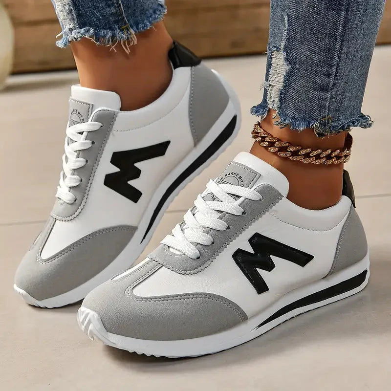 Levoire | Lacets Baskets Plates Femme Chaussures De Randonnée Noir
