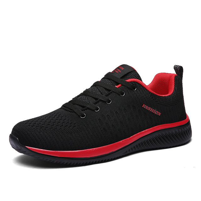 Levoire | Respirant Legend Léger Tennis Avec Semelle Ergonomique Pour Hommes Noir & Rouge