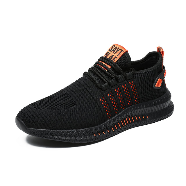 Levoire | Baskets Pour Hommes Ergonomiques Avec Semelle Amortissante Noir & Orange