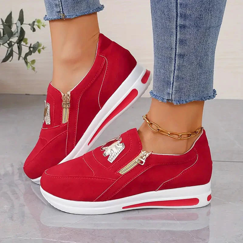 Levoire | Chaussures De Randonnée À Enfiler Pour Femmes Rouge