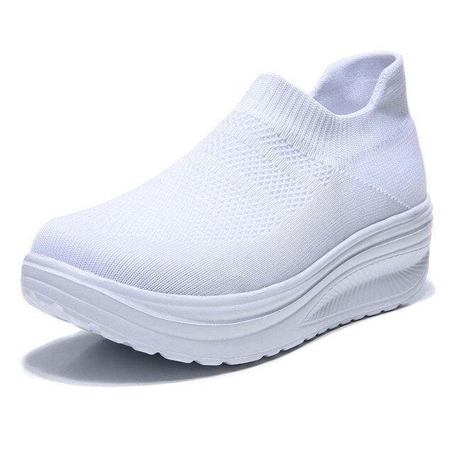Levoire | Chaussures Pour Femmes Tendance Avec Talon Blanc