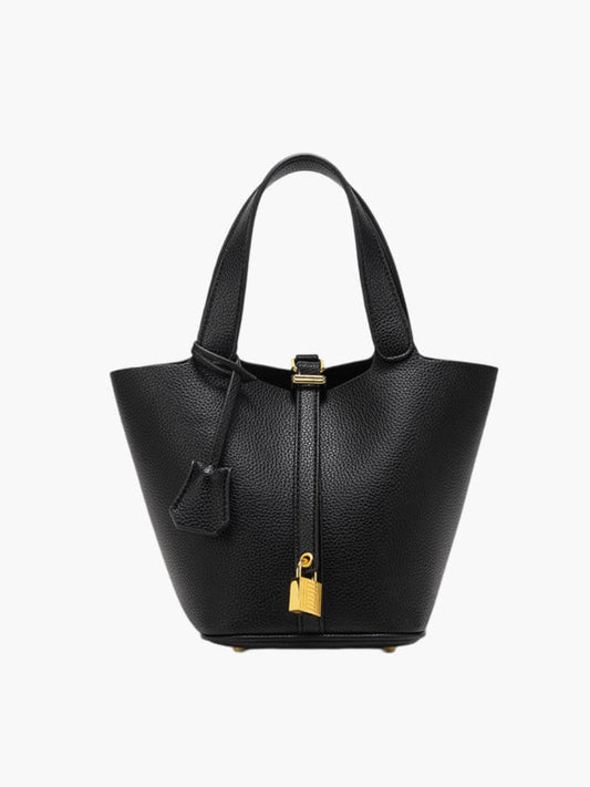 Levoire | Sac À Main Luxueux Pour Femmes Avec Fermeture Dorée Noir