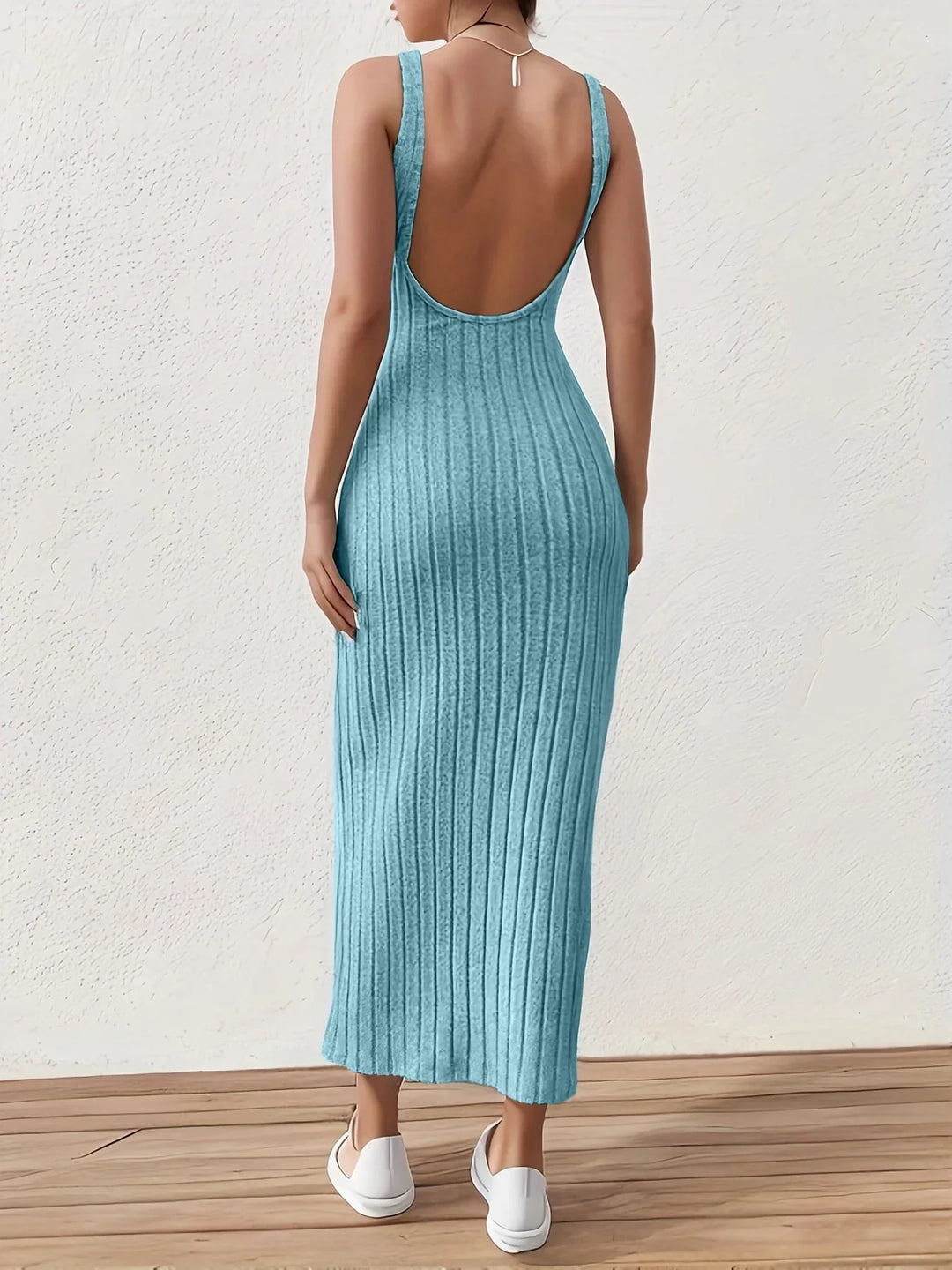 Levoire | Robe Débardeur Dos Nu Bleu ciel