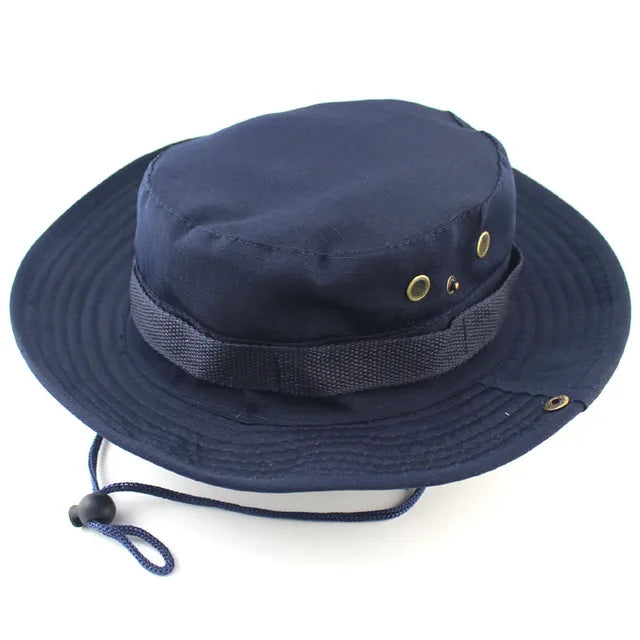Levoire | Chapeau de Cowboy d'Été avec Protection Solaire et Style Élégant pour Tous Bleu marine 54-59cm