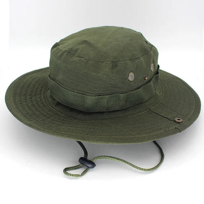 Levoire | Chapeau de Cowboy d'Été avec Protection Solaire et Style Élégant pour Tous Vert armée 54-59cm