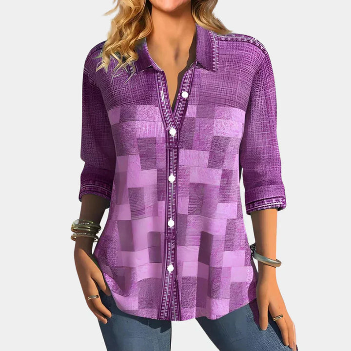 Levoire | Chemise Confortable Avec Bouton Et Col Classique Liila