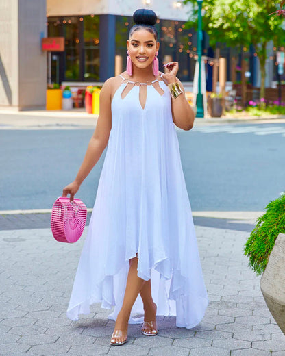 Levoire | Sexy Flowy Dress Blanc