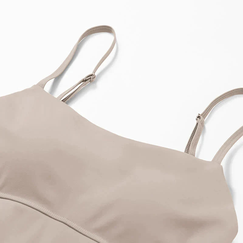 Levoire | Dos Ouvert Spaghetti Bretelles Robe D'Entraînement Robe Mini