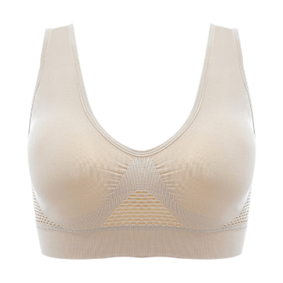 Levoire | Soutien Confortable Soutien-Gorge Aérien Soutien-Gorge Sans Fil Beige