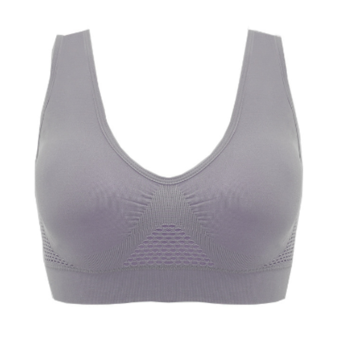 Levoire | Soutien Confortable Soutien-Gorge Aérien Soutien-Gorge Sans Fil Gris