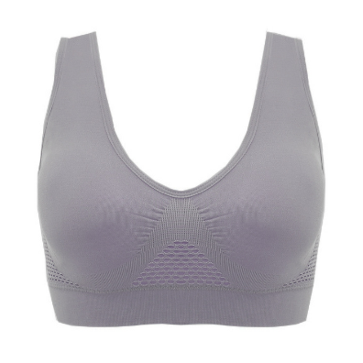 Levoire | Soutien Confortable Soutien-Gorge Aérien Soutien-Gorge Sans Fil Gris
