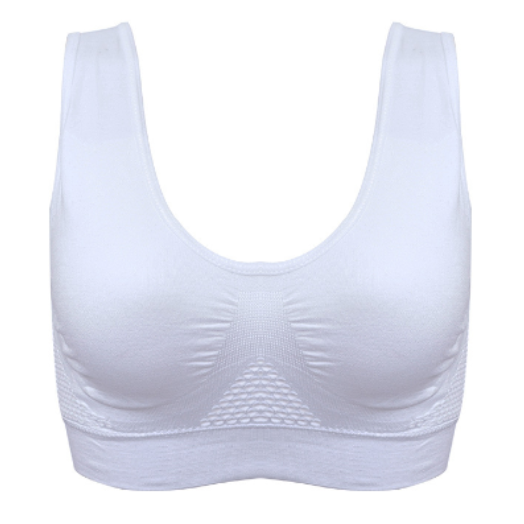 Levoire | Soutien Confortable Soutien-Gorge Aérien Soutien-Gorge Sans Fil Blanc