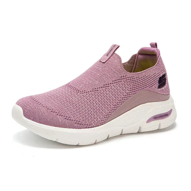 Levoire | Confortables Baskets Slip On Noires Rosa