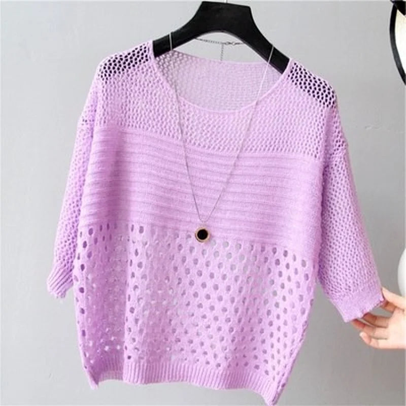 Levoire | Haut En Maille Violet Taille Unique