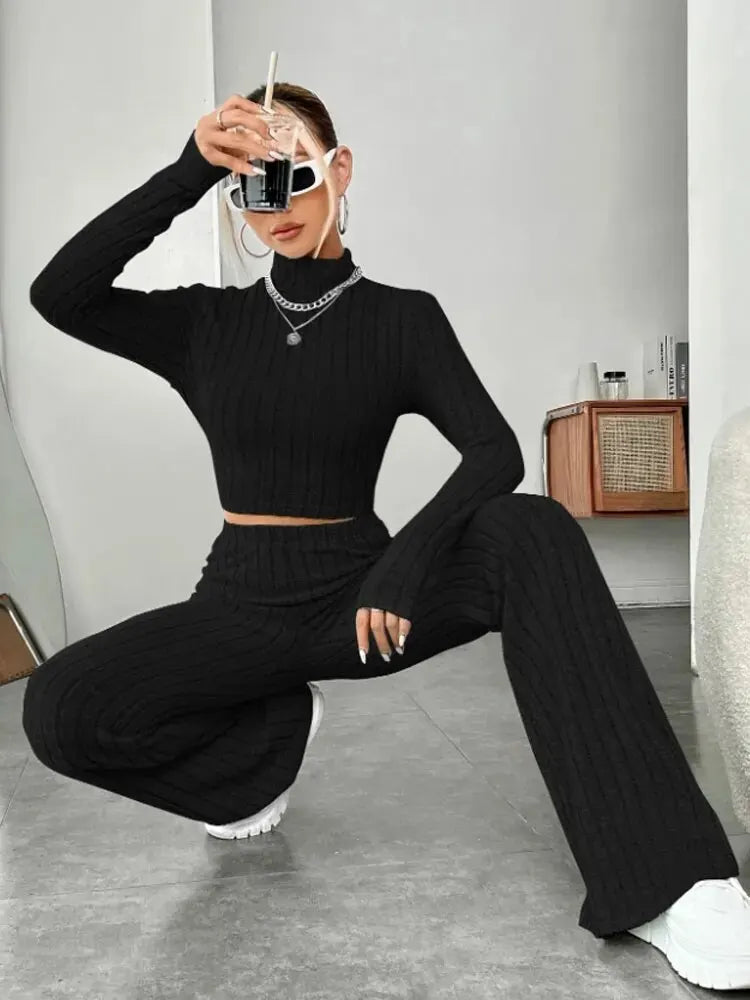 Levoire | Ensemble Luxueux En Tricot À Deux Pièces Pour Femmes