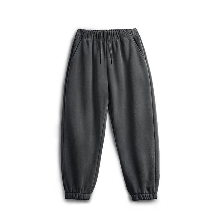 Levoire | Pantalon De Jogging Chaud Avec Taille Élastique Gris foncé