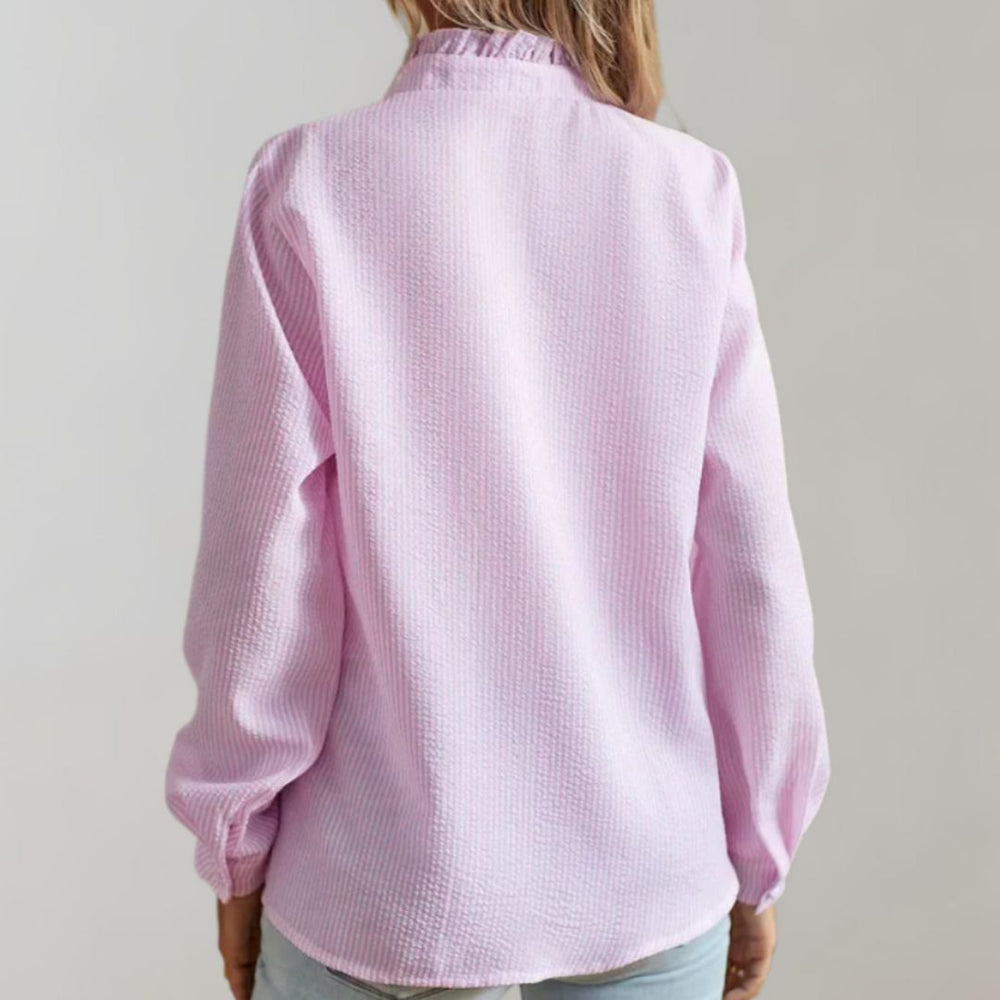 Levoire | Blouse Femme Élégante Look Bureau Avec Raffung