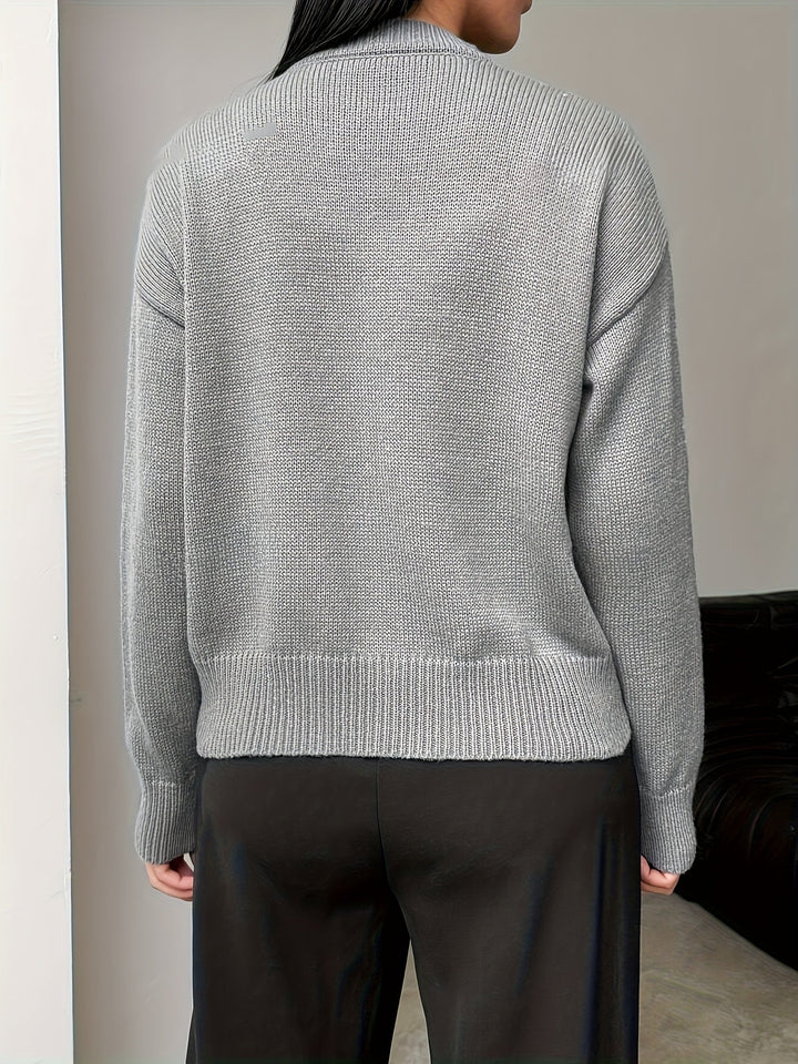 Levoire | Pull En Tricot Élégant Avec Accent Floral