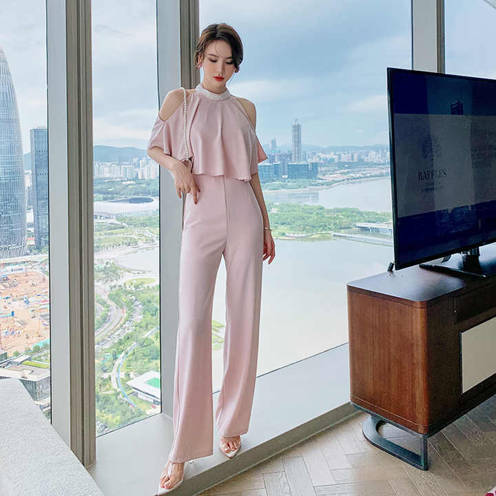 Levoire | Jumpsuit À Col Halter Élégant Pour Occasions Formelles