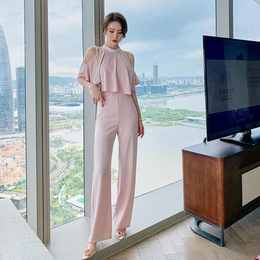 Levoire | Jumpsuit À Col Halter Élégant Pour Occasions Formelles