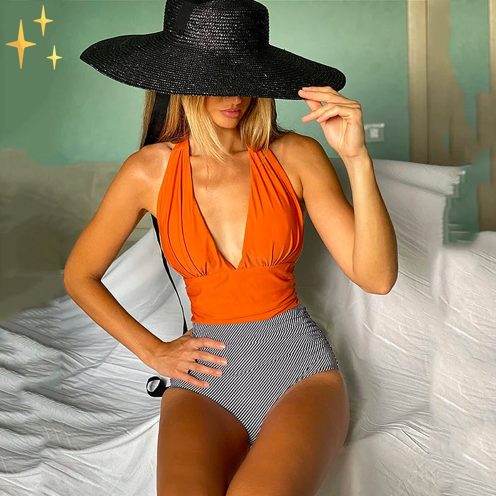 Levoire | Maillot De Bain Sexy Pour Femmes Orange