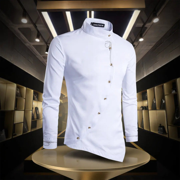 Levoire | Rennonhihna Slim Fit -Chemise À Manches Longues Et Bouton Blanc
