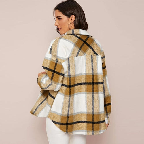 Levoire | Manteau À Carreaux Avec Poches