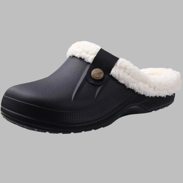 Levoire | Clogs Ergonomiques Chauds Et Stylés Avec Fleece Pour Les Jours Froids Noir