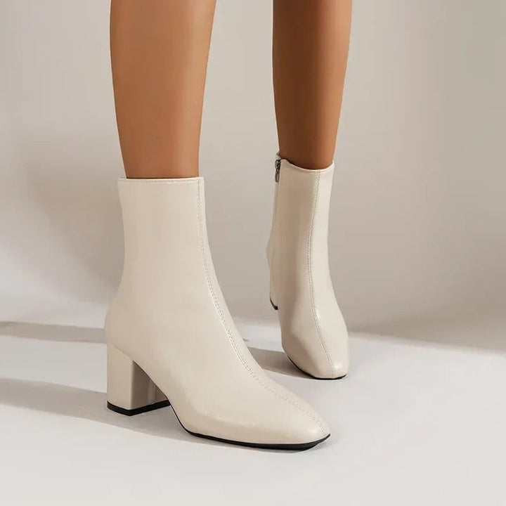 Levoire | Salomé Botte Chic À Talon Beige
