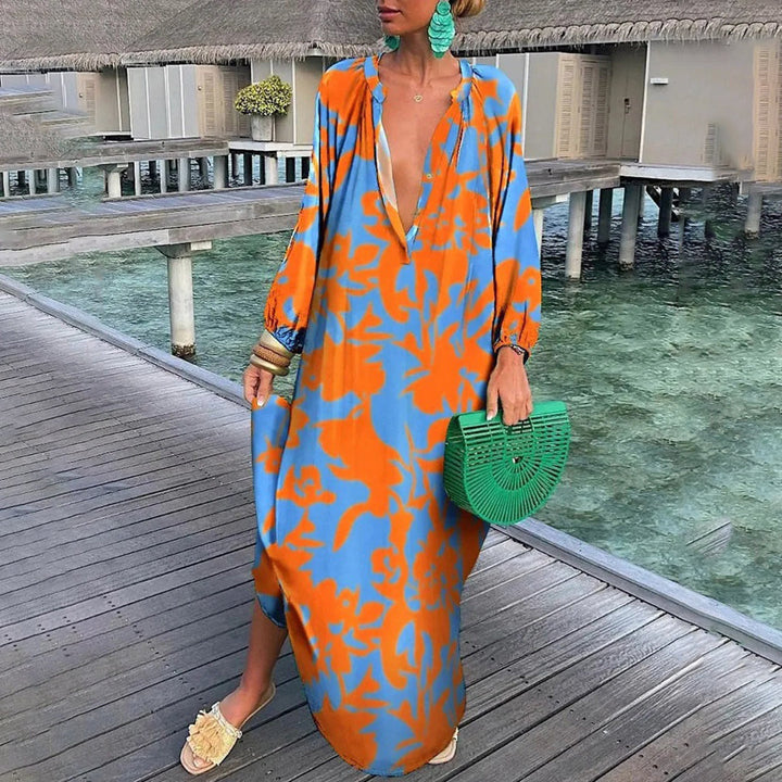 Levoire | Élégante Robe Boho Orange