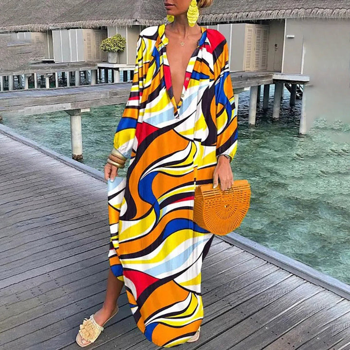 Levoire | Élégante Robe Boho Jaune