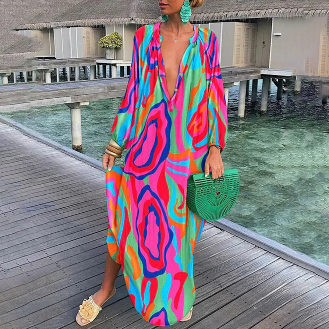 Levoire | Élégante Robe Boho Rosa