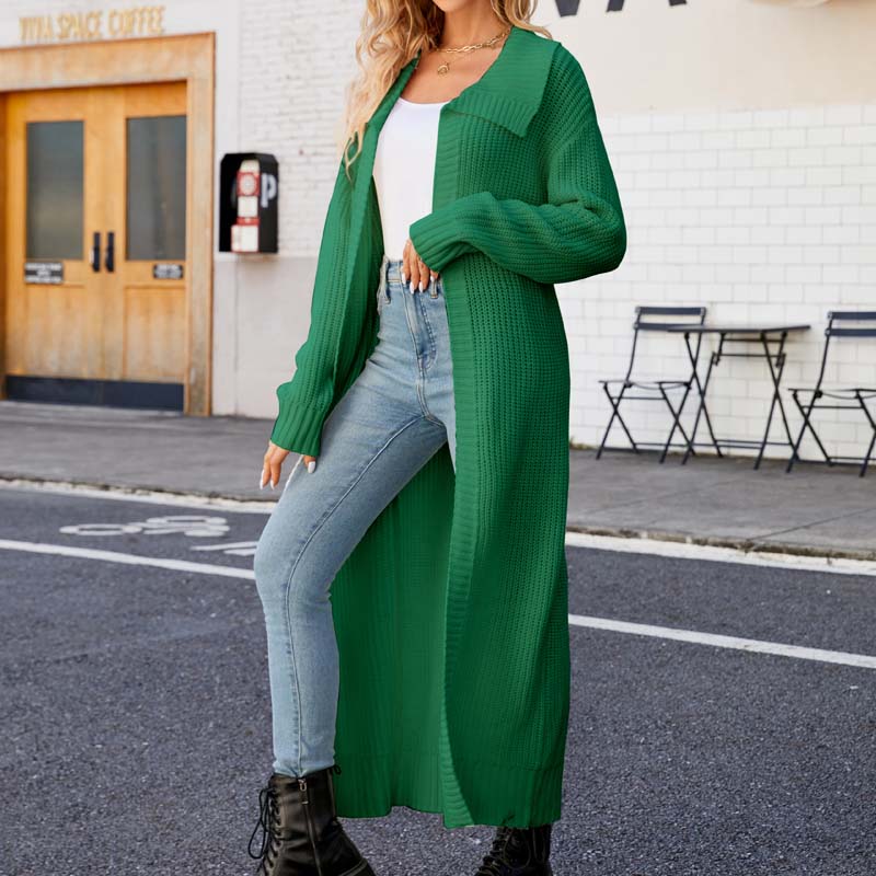 Levoire | Veste Tricot Longue Élégante Pour Femmes