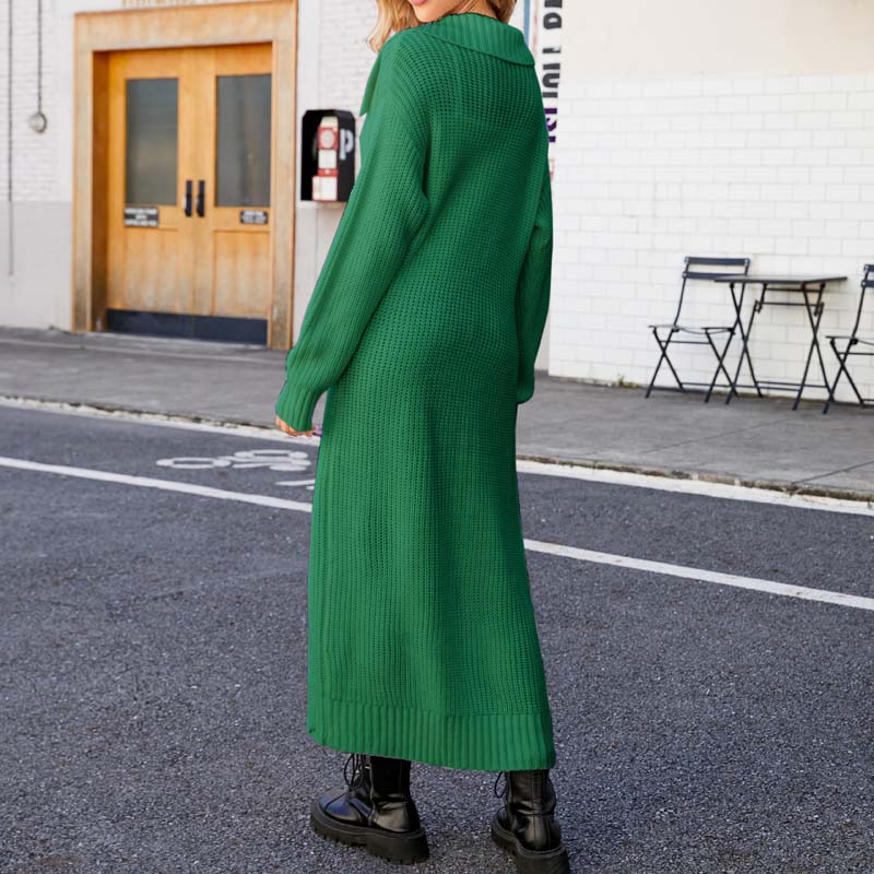 Levoire | Veste Tricot Longue Élégante Pour Femmes