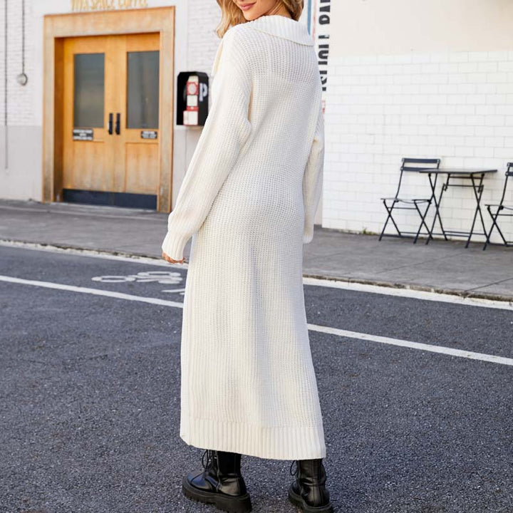 Levoire | Veste Tricot Longue Élégante Pour Femmes