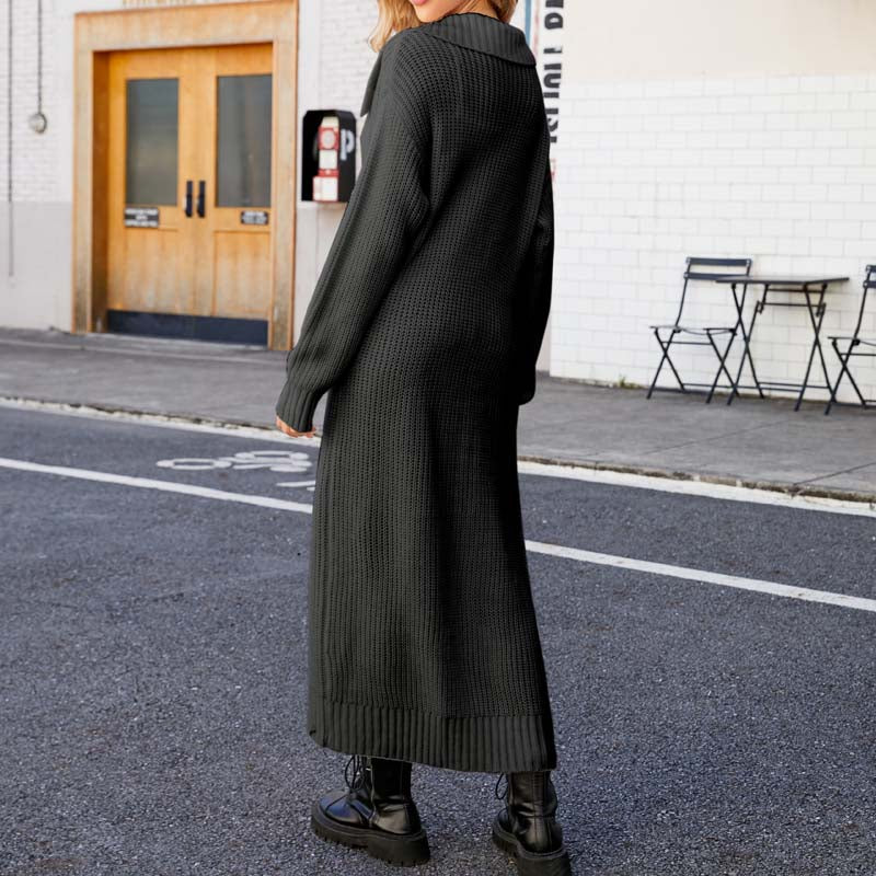 Levoire | Veste Tricot Longue Élégante Pour Femmes