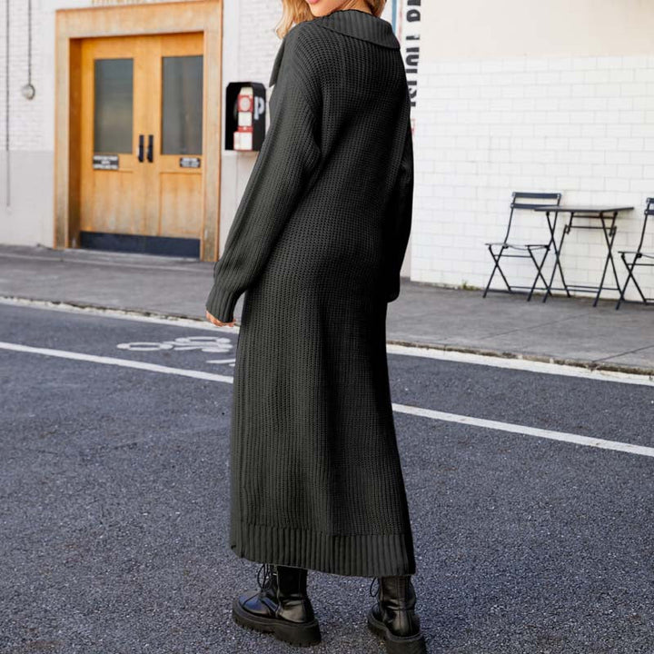 Levoire | Veste Tricot Longue Élégante Pour Femmes