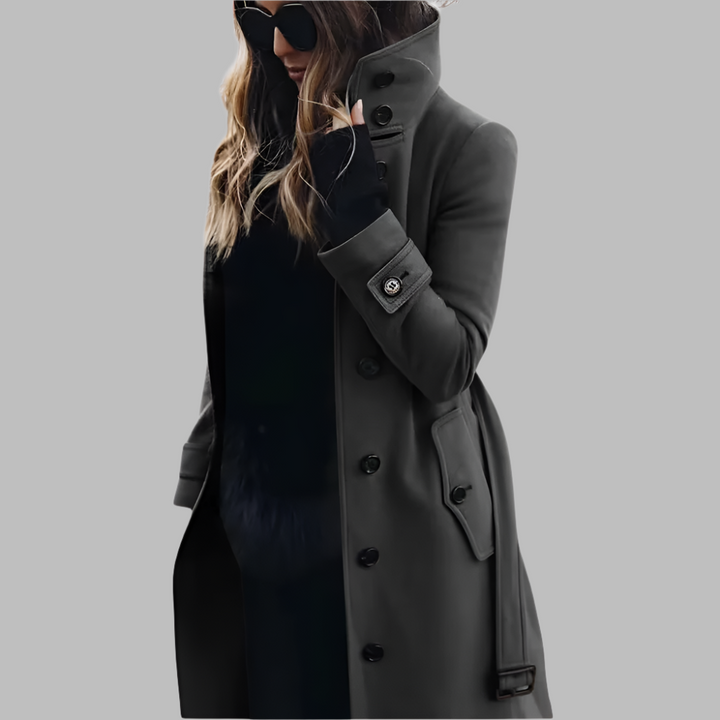 Levoire | Manteau Élégant Et Chaud Pour Femmes Gris foncé